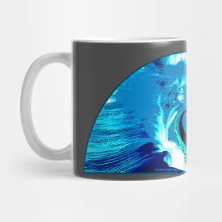 Ocean Wave Fibonacci Spiral Mug